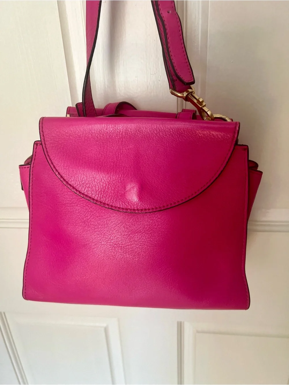 kate spade Saturday Bright Pink Leather Satchel